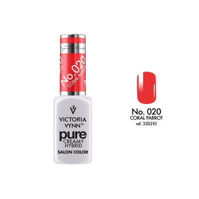 pure creamy hybrid salon color No.020 coral parrot